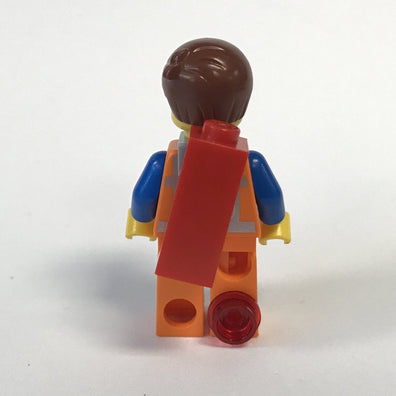 LEGO Minifigure-Emmet - Wide Smile, with Piece of Resistance and Plate on Leg-The LEGO Movie-TLM026-Creative Brick Builders